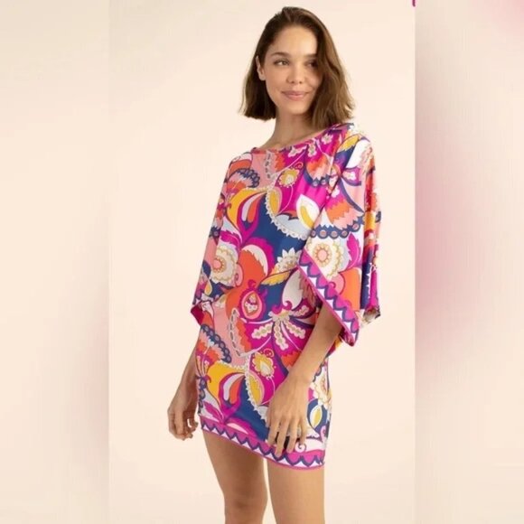 Trina Turk Other - Trina Turk Sz Large Sevilla Batwing Tunic Dress Cover Up NWT  - Brand New!